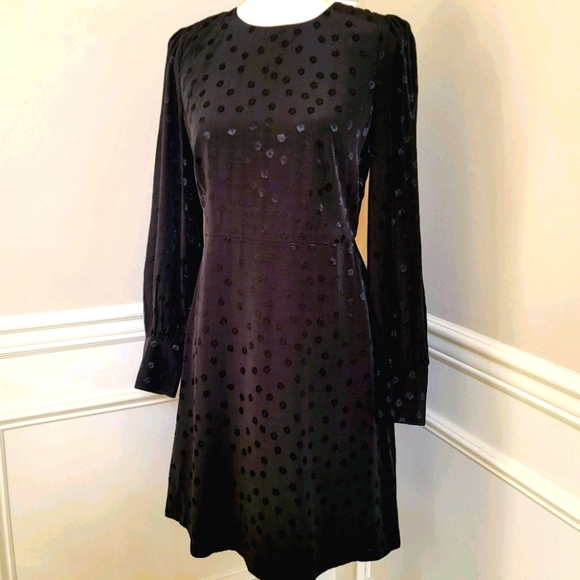 J. Crew Dresses & Skirts - New! J. Crew Shift Dress Jacquard Floral Dot Black NWT